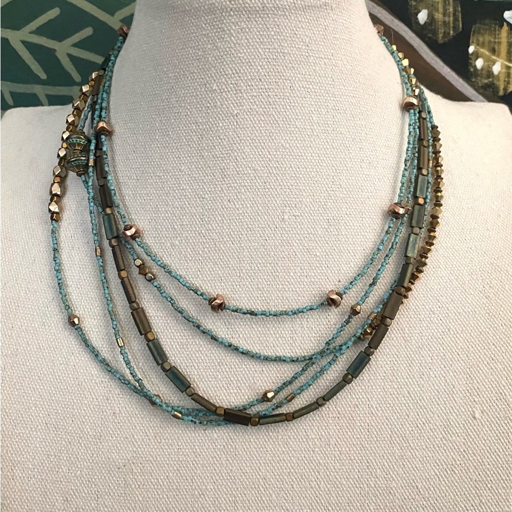 Sundance Patina & Bronze Multi-Strand Necklace